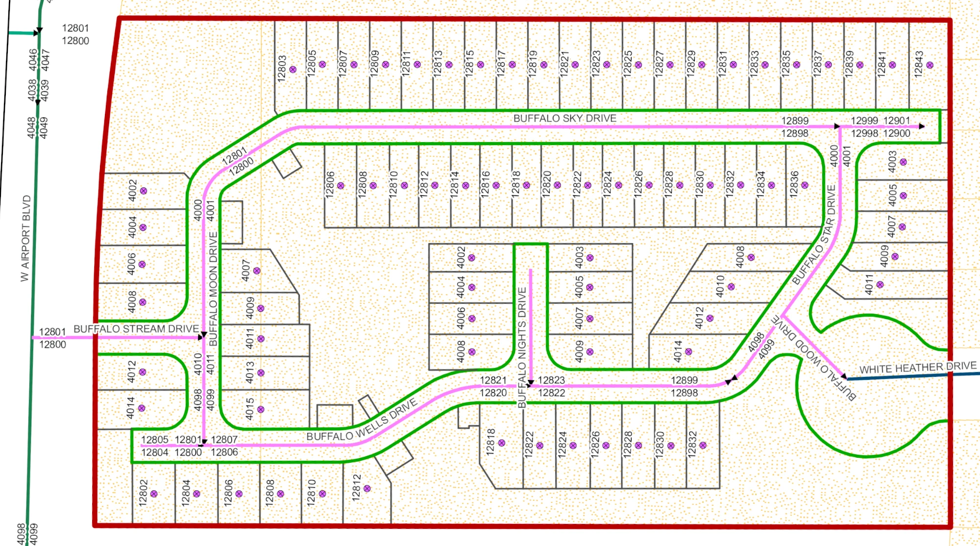 New homes for sale map with addresses